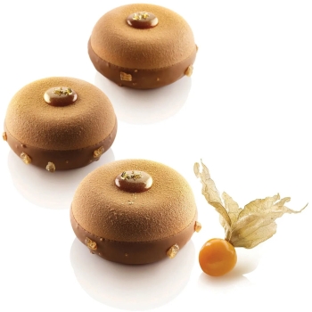 MOULE SILIKOMART PROFESSIONNEL 8 RONDS BOMBES ODE